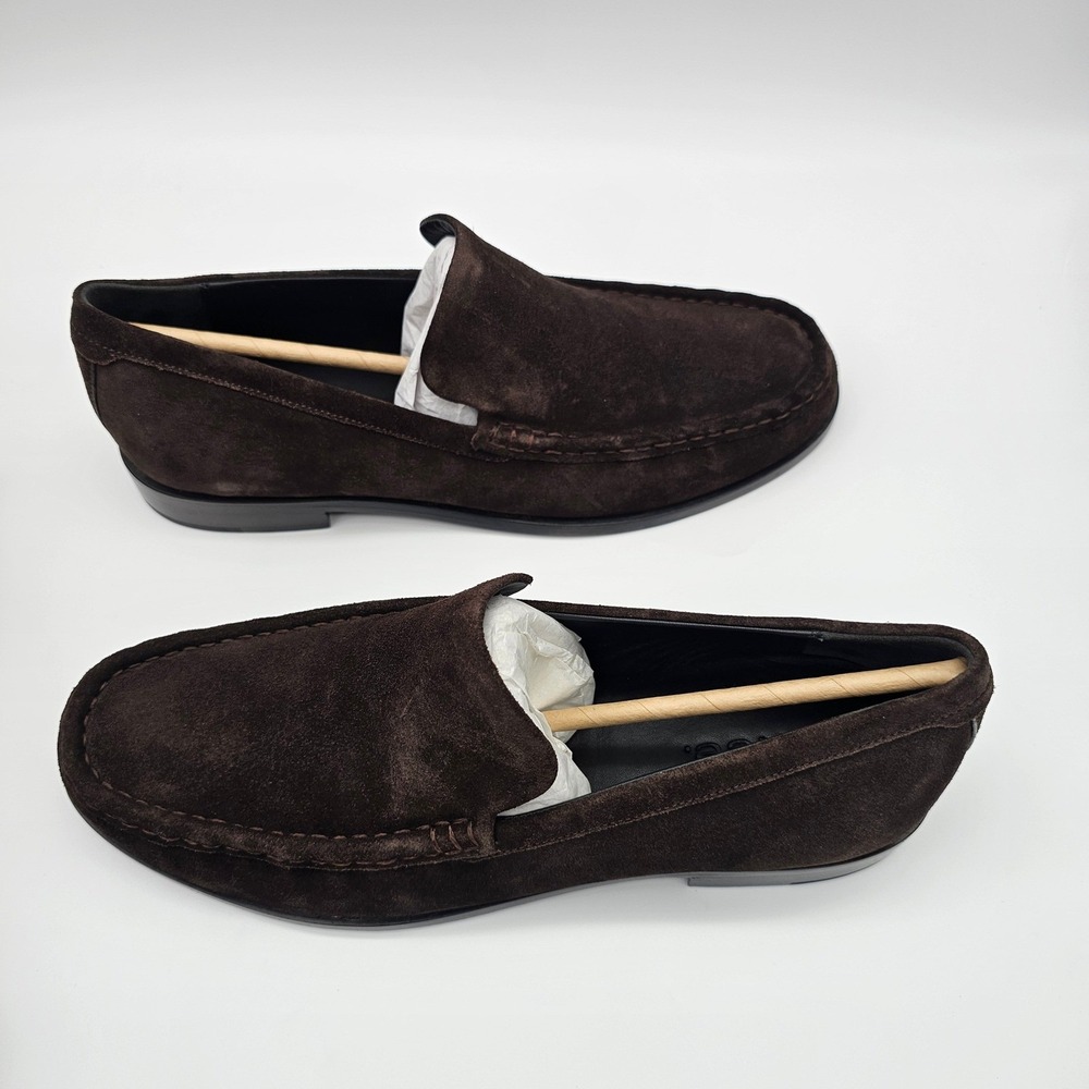 Vince Men's Miles Suede Moccasin-style Loafer Slip On Shoes Cocoa Brown 8.5M - Picture 2 of 11
